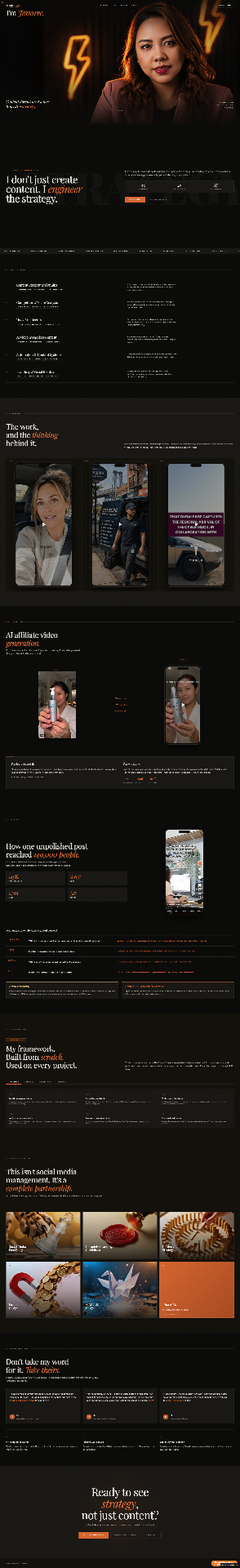 Jessarre Atienza portfolio — live AI-built website
